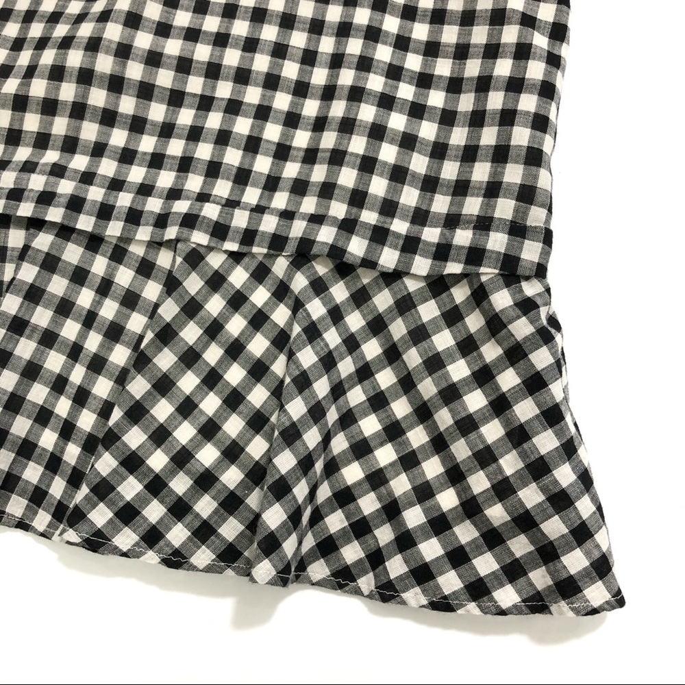 Madewell Gingham Flutter Sleeve Dress - Picture 6 of 8